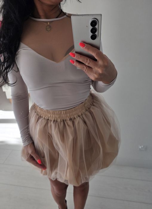 Body siateczka nude cieliste