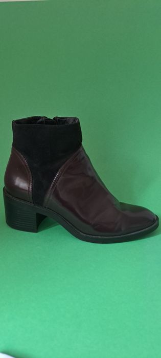 Полусапожки Ботильоны бордо zara