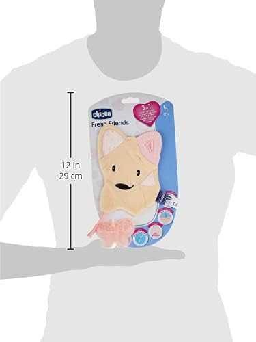 Chicco Gryzak z maskotką 4m+  Różowy