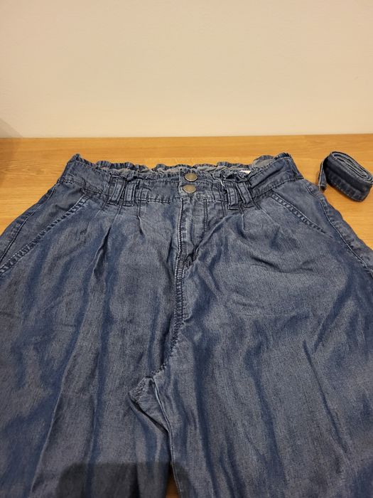 Calça de ganga verão menina 8-9 anos benetton