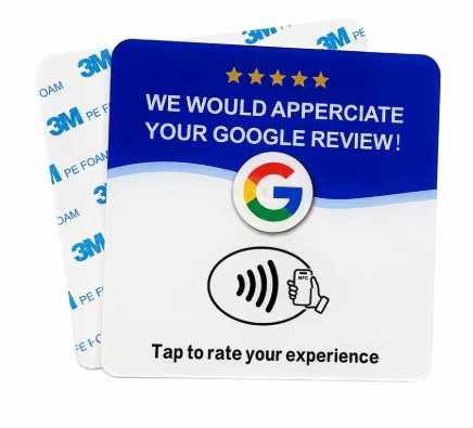 NFC-табличка для відгуків Google 12×12 см — налаштую під ваш заклад