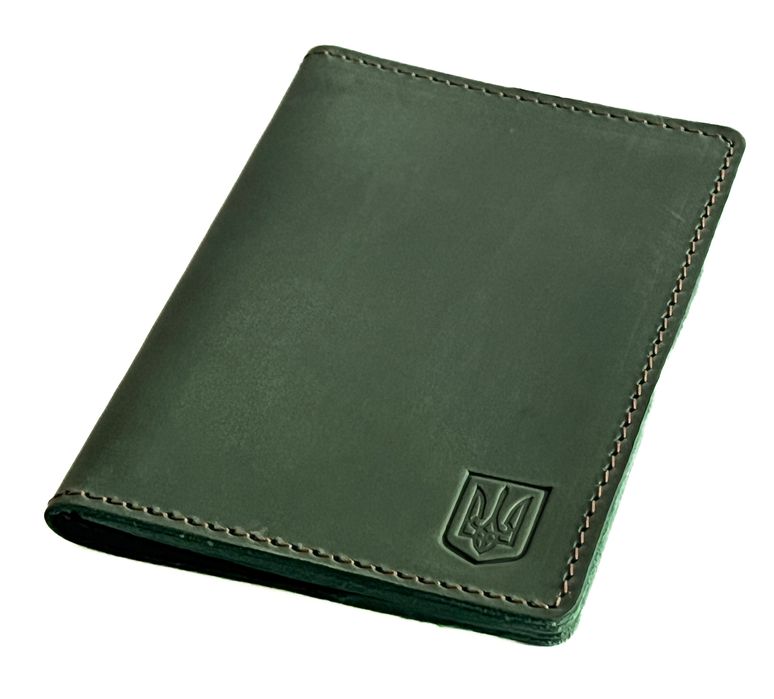 Шкіряна обкладинка для військового квитка vk1(4) чорна