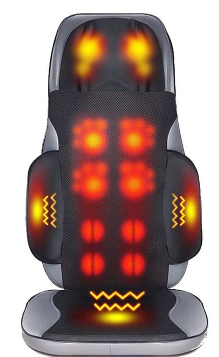 Mata masująca MatMay Shiatsu z podgrzewaniem i pilotem czarna