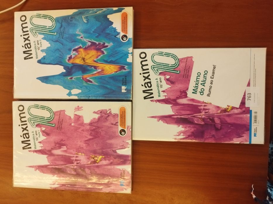 Manual e caderno actividades 10 ano- Máximo