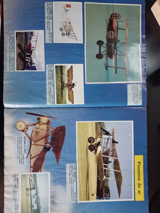 Caderneta Aviões Panini (Década de 90) - Completa