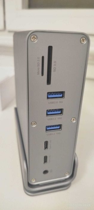 Docking station 15 em 1 - Novo Expanda até 3 monitores