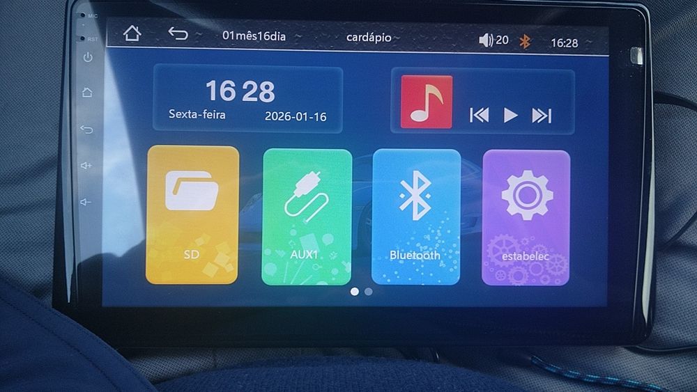 Ecrã Carplay e android auto