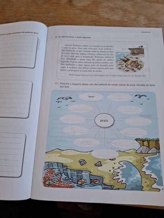 Caderno de Atividades (Para) Textos - Português 7° Ano 
Usado 
Apontamentos a lápis que foram apagados