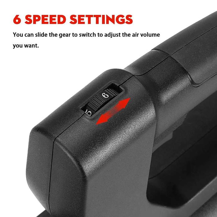 D58-Potente Soprador folhas ventilador 6 velocidades 50000rpm 2000w
