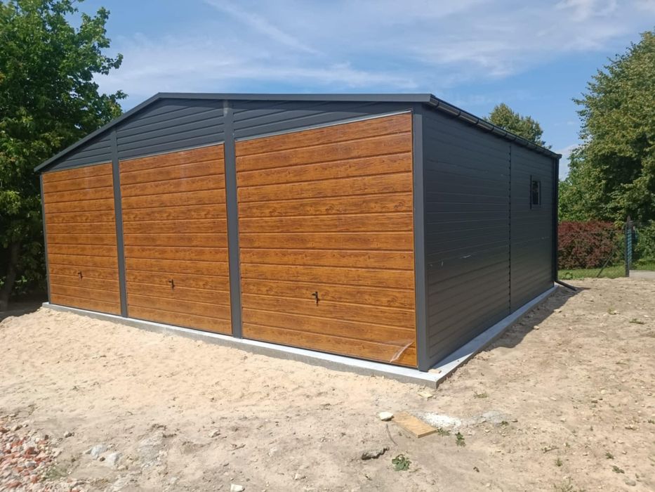 Garaz blaszak 7x6 plus 2m wiaty