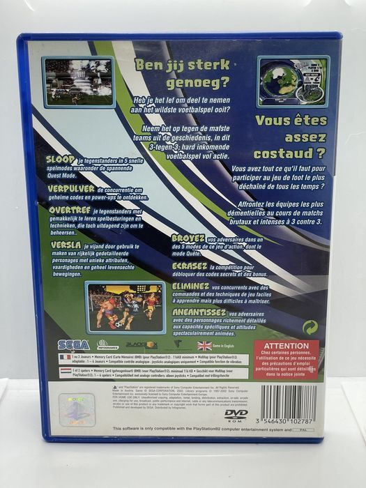 Sega Soccer Slam PS2 PlayStation 2 Po Angielsku