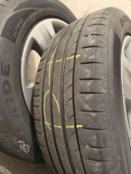 Felgi strukturalne 5x120 + Opony 225/55R17 + Kolpaki Opel Insignia A