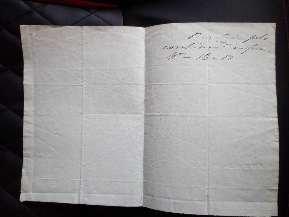 Documento / Recibo  manuscrito , ano  1849
