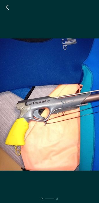 Material de mergulho.