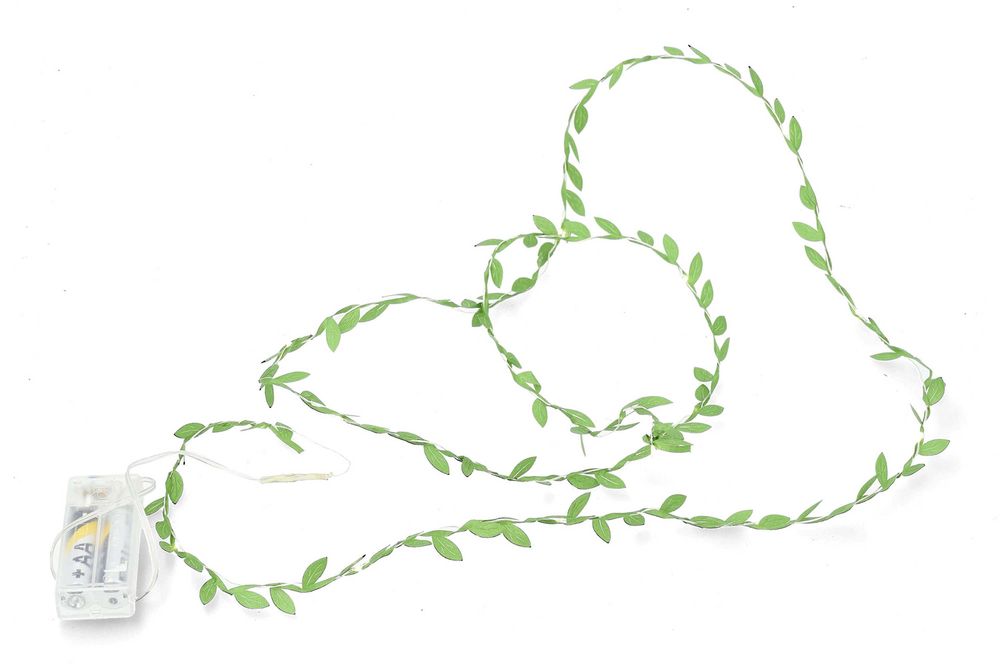 Łańcuch świetlny 20 LED 200cm. Liść borówki 42070
