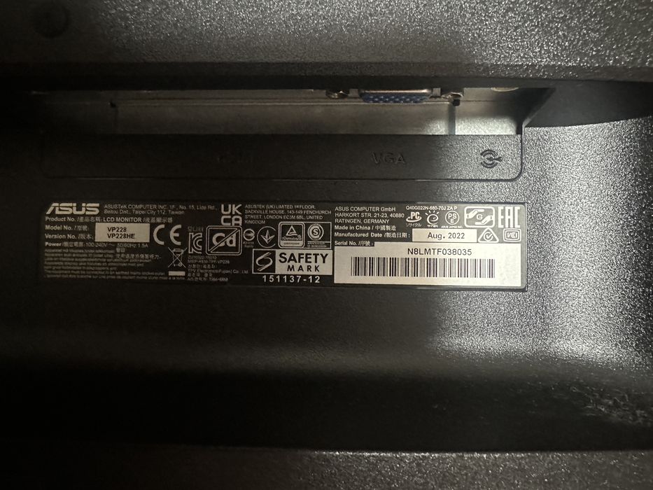Monitor Asus - VP228HE