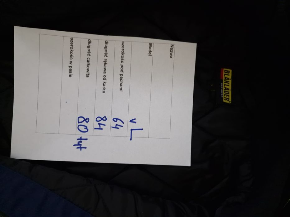 Blaklader kurtka zimowa odblaskowa rozm. L wysyłka inpost Gratis!