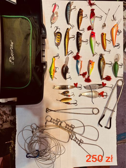 Zestaw przynęt wędkarskich spinningówy