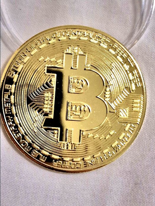 Moedas Bitcoin - Decorativas em metal