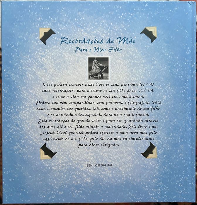 Livro Recordações de Mãe para o meu Filho