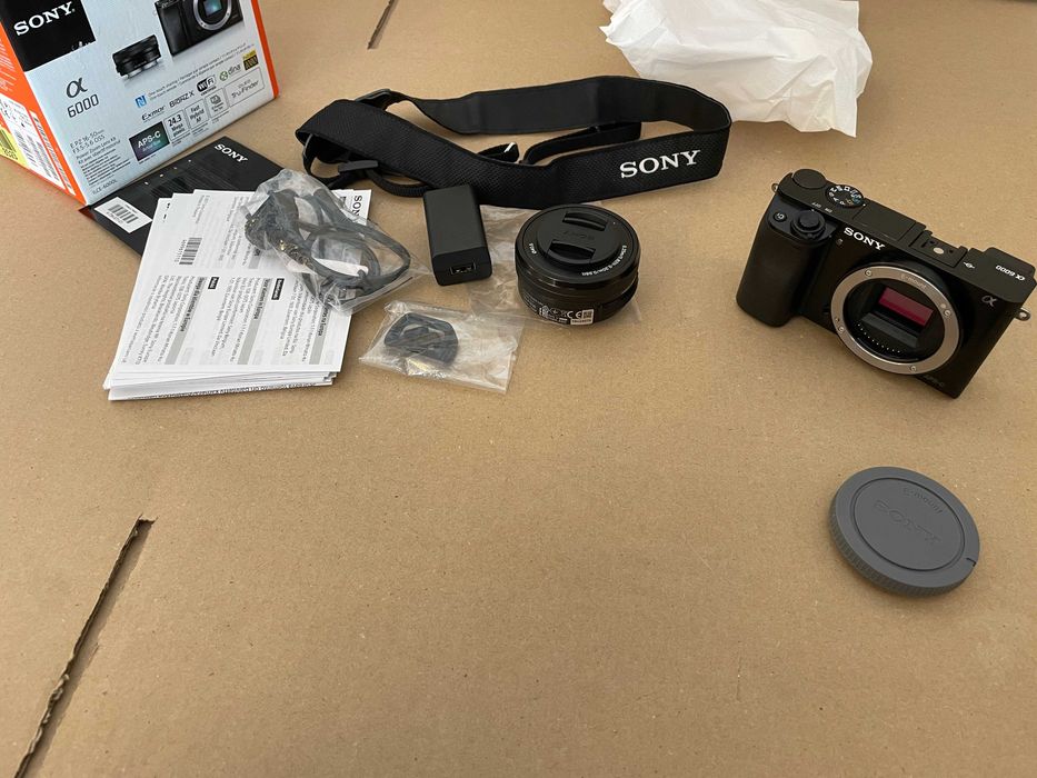 Aparat Sony A6000 + Obiektyw 16-50 mm Komplet Nowy Gwarancja !
