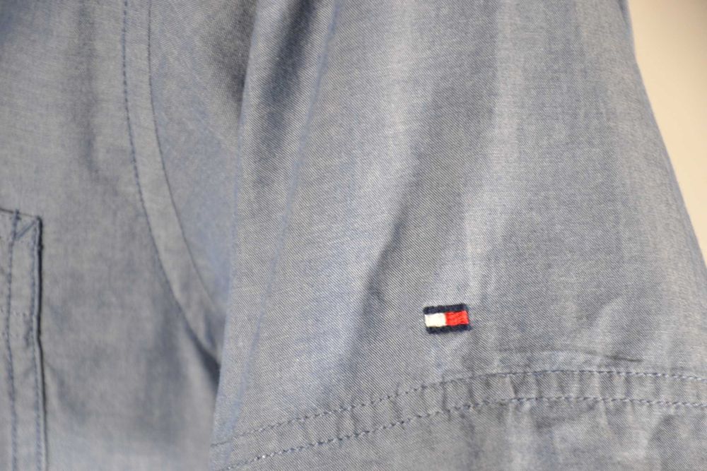 TOMMY HILFIGER Regular Koszula Męska S Oryginalna Super Stan Bawełna