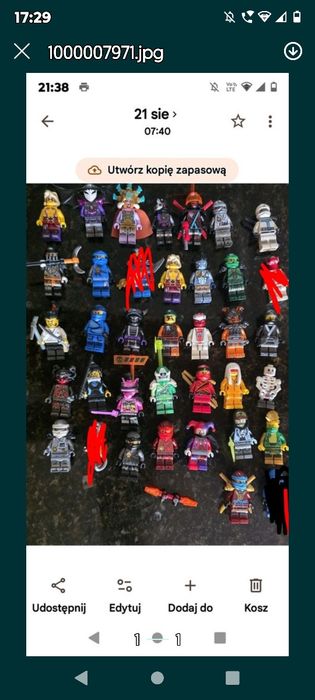 Figurki lego ninjago