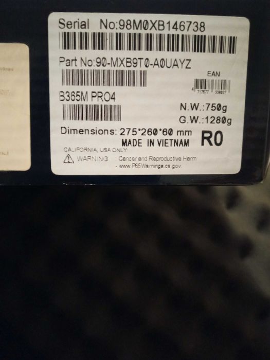 ASRock b365M Pro4 на запчастини