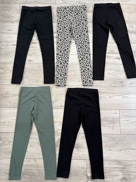 Legginsy 5 szt,r.134,dziewczynka
