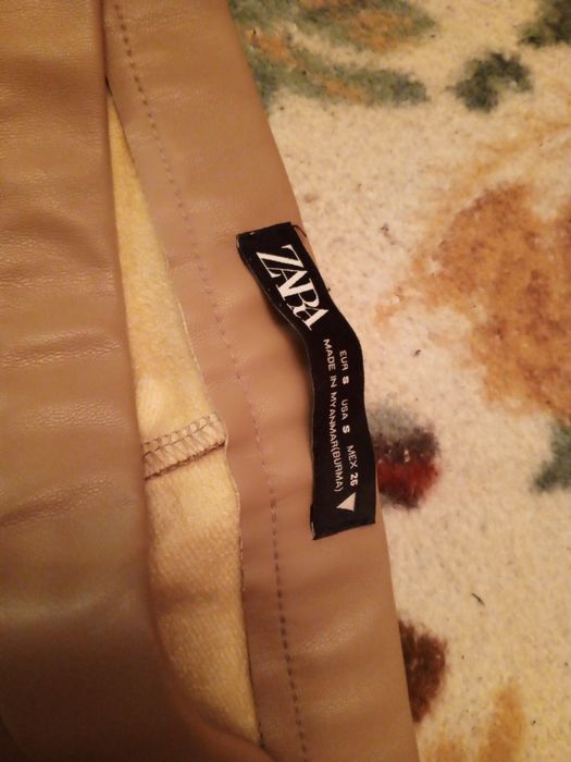 Zara кожаные штаны