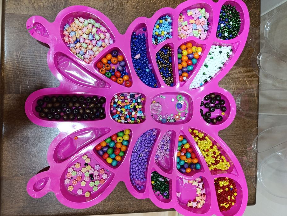 Бісер для дитячої творчості, набір з бісеру