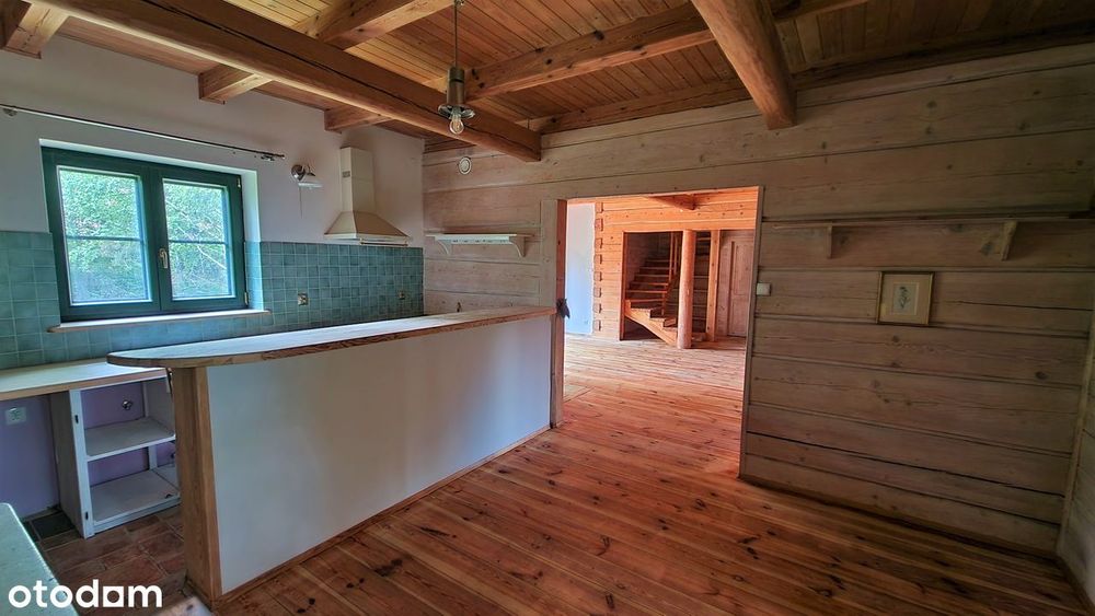 Wyjątkowy drewniany dom pod Warszawą działka 2700m2