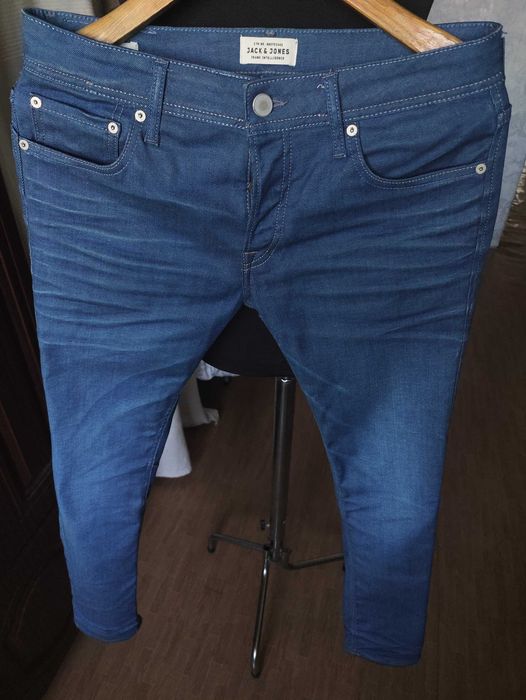 Джинсы Jack&jones Tim jeans Дания w31 stretch mid blue.