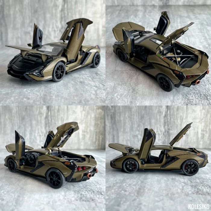 Машинка металева 1:32, інерція, світло, звук