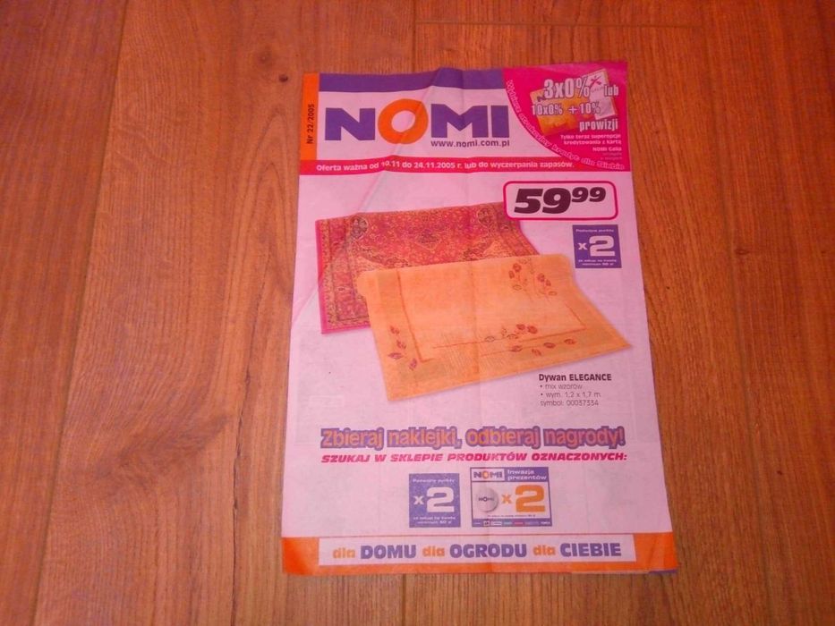 Gazetka Nomi katalog 2005 czasopismo meblowe gazeta market