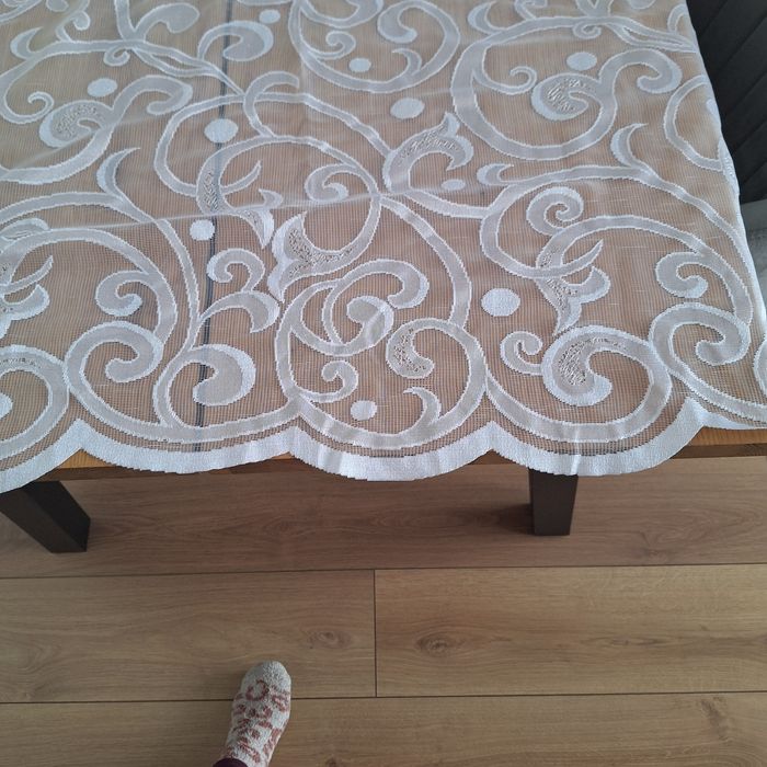 Firana żakardowa biała 165x340