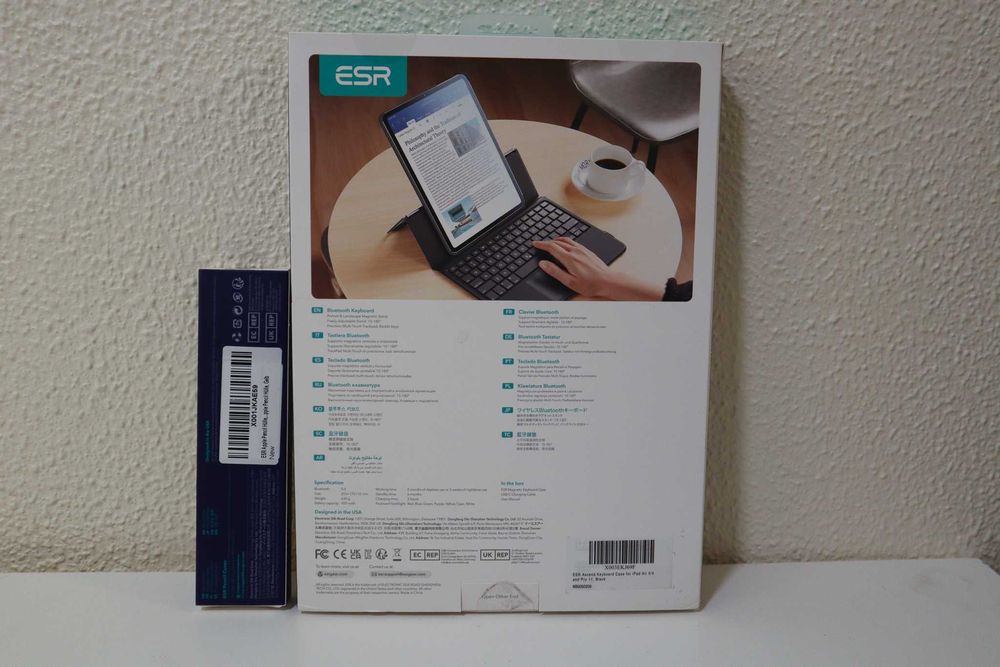 ESR Ascend Teclado EN capa iPad 11" + capa Apple Pencil 2