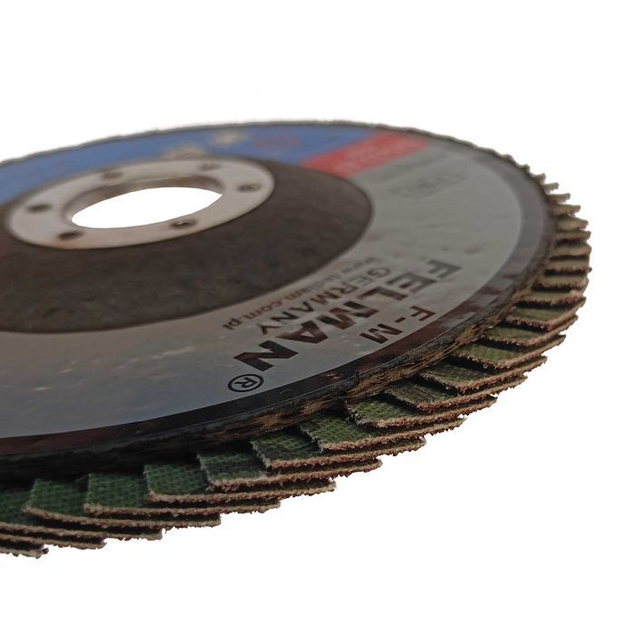 10 sztuk Tarcza Listkowa do metali i stali 125mm P80 FELMAN