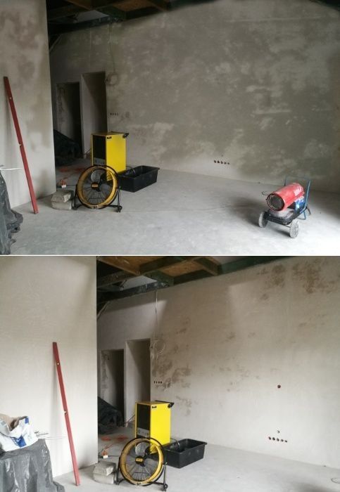 Промисловий осушувач повітря, тепловогармата, вентилятор вологопоглина