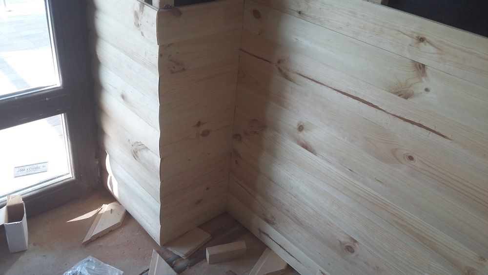 Блок-хаус/сосна  80 мм/100мм/130мм.