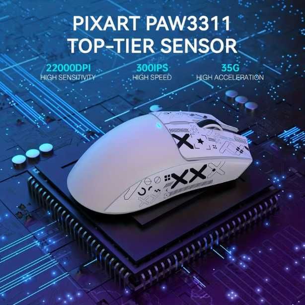 ‼️ТОП‼️ Мишка Attack Shark X11 PAW3311 22K DPI | Док Донгл Bluetooth