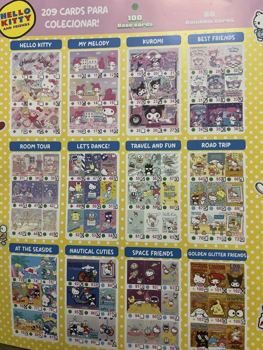 Cromos Hello kitty and friends