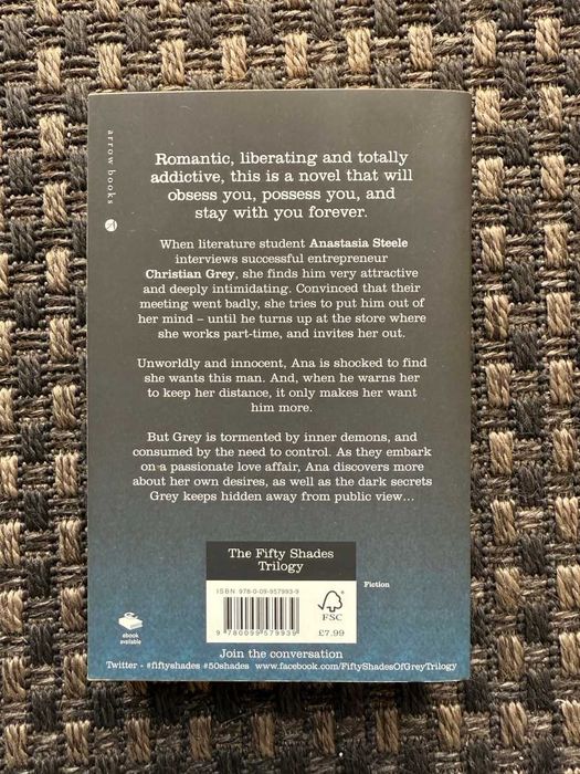Fifty Shades Of Grey The #1 Sunday Times Bestseller de E L James