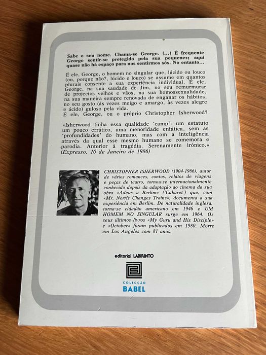 Um Homem no Singular      ISHERWOOD