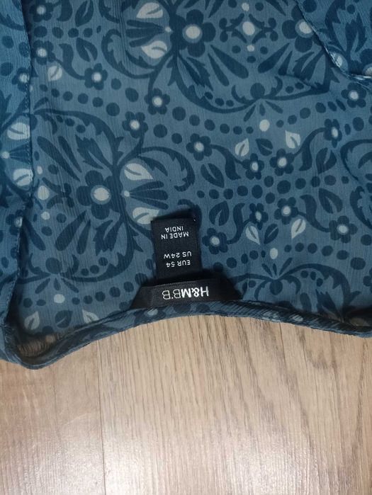 Sukienka letnia niebieska w kwiaty r. 54