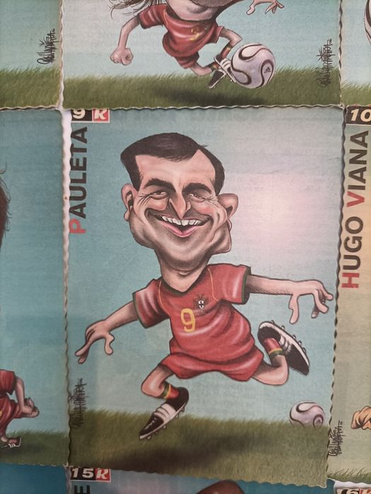 Coleção de 23 postais do jornal Record de 2006