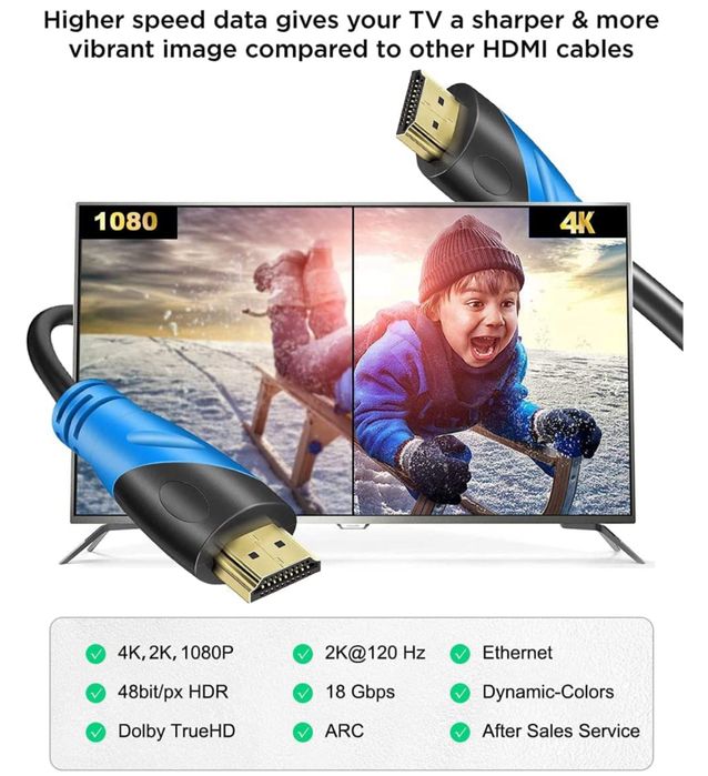 kabel HDMI 4K 60HZ 30 metrow