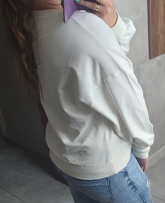 Bluza damska oversize wyszywany napis The Fancy Nowa
