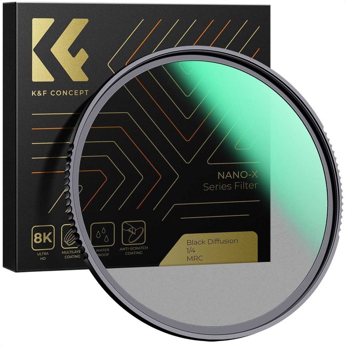 Filtro K&F Concept Nano-X Series Black Mist 1/4 Slim 72mm (NOVO)