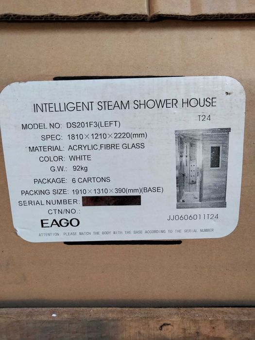 Терміново продам гідробокс сауна EAGO DS201F3 нова.